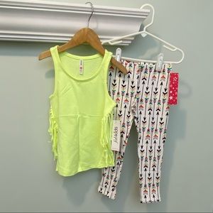 fabkids Girls Tank and Leggings NWT (size 4-5)